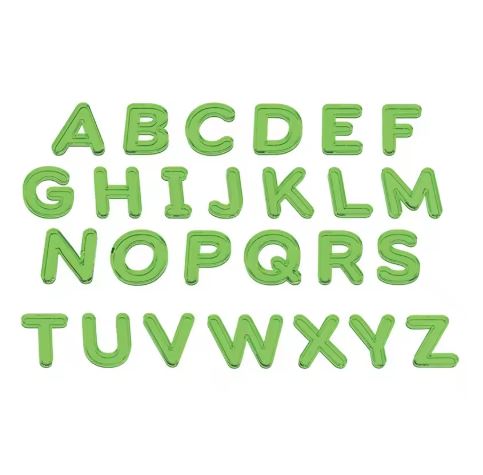 Transparent Uppercase/Lowercase English Letters Arithmetic Learning Educational Toy
