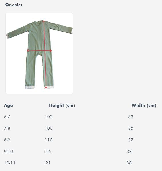 New Green Full Body Onesies - Ages 6-16