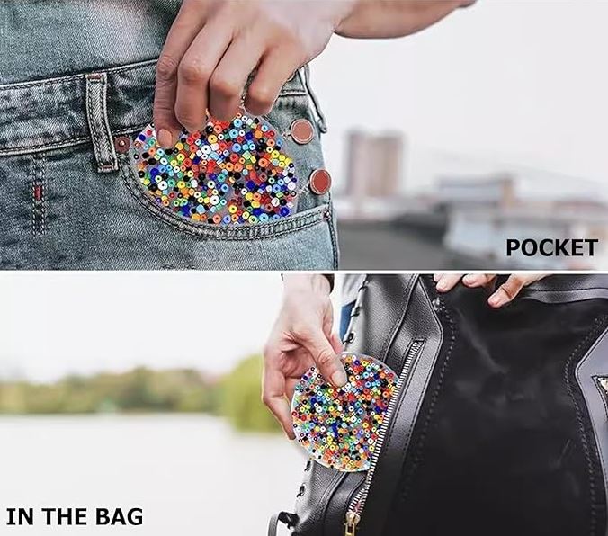 Picky Pad Skin Picking Fidget Toys - 10cm Silicone Pocket Pads for Sensory Fidget Tool for Adults and Children