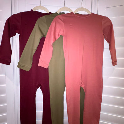 Dusky Pink Full Body Onesies - Ages 3-16