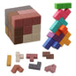 Magic OEM ODM 7pc Cube Shape Bpa Free Food Grade Silicone Stacking Toy ECO Baby Molar Teething Teether Toys