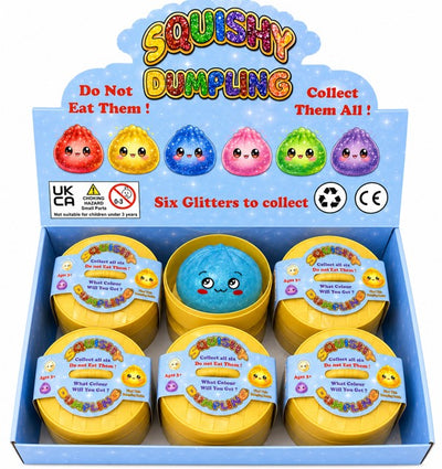 Squishy Bao Glitter Orbs 8.5cm Dumpling
