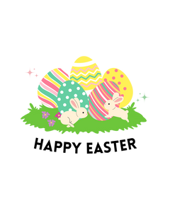Easter Custom Prints - Grey, Charcoal, Pink, Green and Turquoise