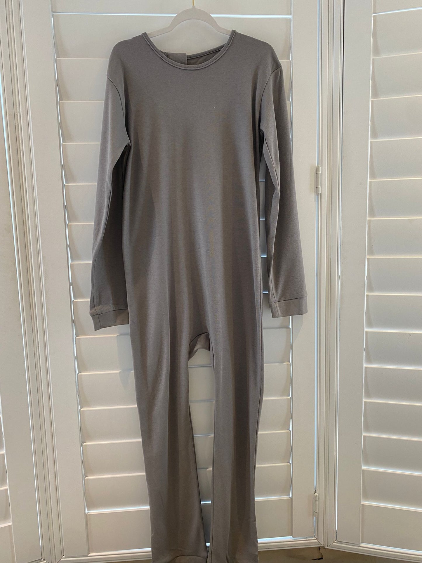 Adult Charcoal Grey Full Body Onesies