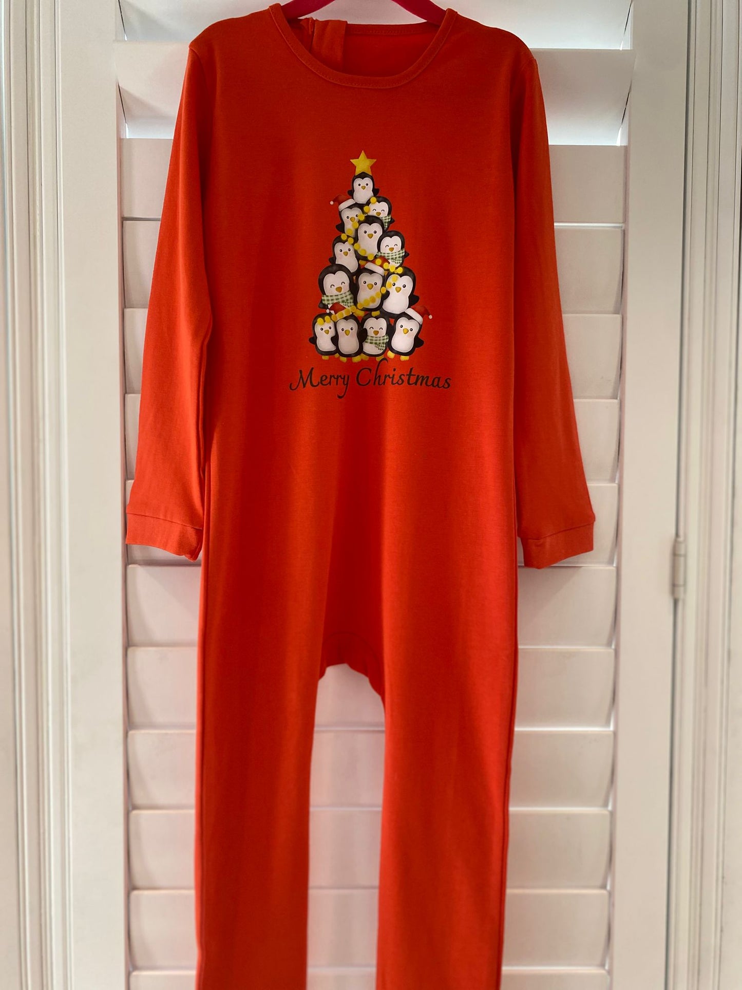 NEW Xmas Prints on Red Body Onesies