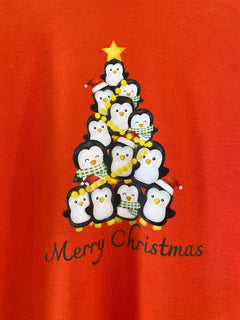 Xmas Prints on Red Body Onesies