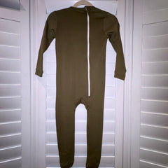 Khaki Green Full Body Onesies - Ages 3-16