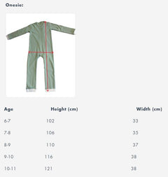 New Green Full Body Onesies - Ages 6-16