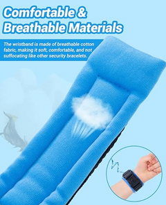 Anti Lost Wrist Strap for Walking -  includes key lock,  360° rotate reflective harness reins