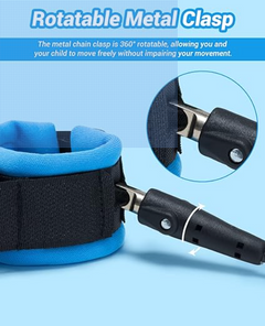Anti Lost Wrist Strap for Walking -  includes key lock,  360° rotate reflective harness reins