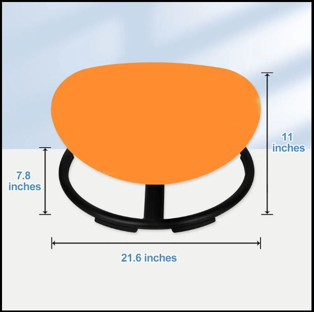 Sensory Swivel Chair - available in Orange, Blue and Red. Sale Price!