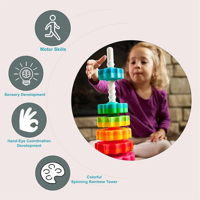 Rainbow Tower Spin Tower Stacking Toy