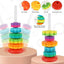 Rainbow Tower Spin Tower Stacking Toy