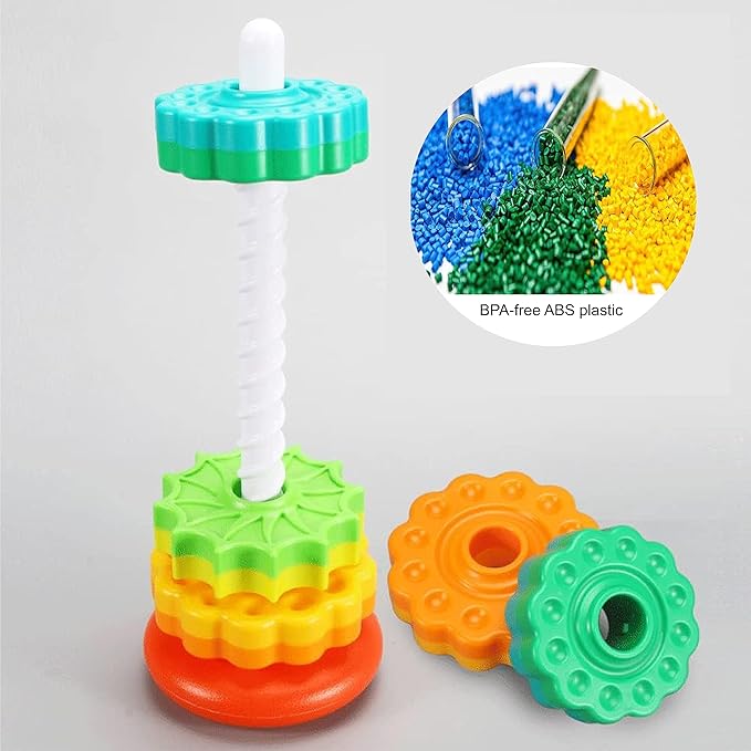 Rainbow Tower Spin Tower Stacking Toy
