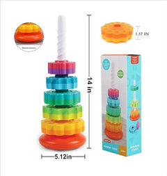 Rainbow Tower Spin Tower Stacking Toy