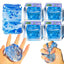Sensory Fidget Toy Ice Cube Squishy with Snowflake Glitter for Sensory and Anxiety Relief