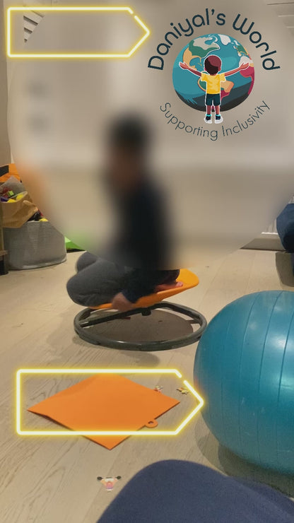 Sensory Swivel Chair - available in Orange, Blue and Red. Sale Price!