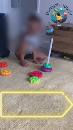 Rainbow Tower Spin Tower Stacking Toy