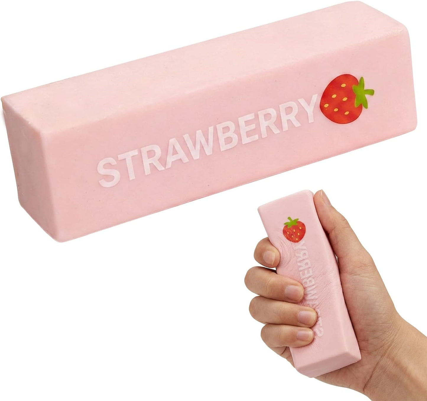 Strawberry Squishy Butter Slab 14cm